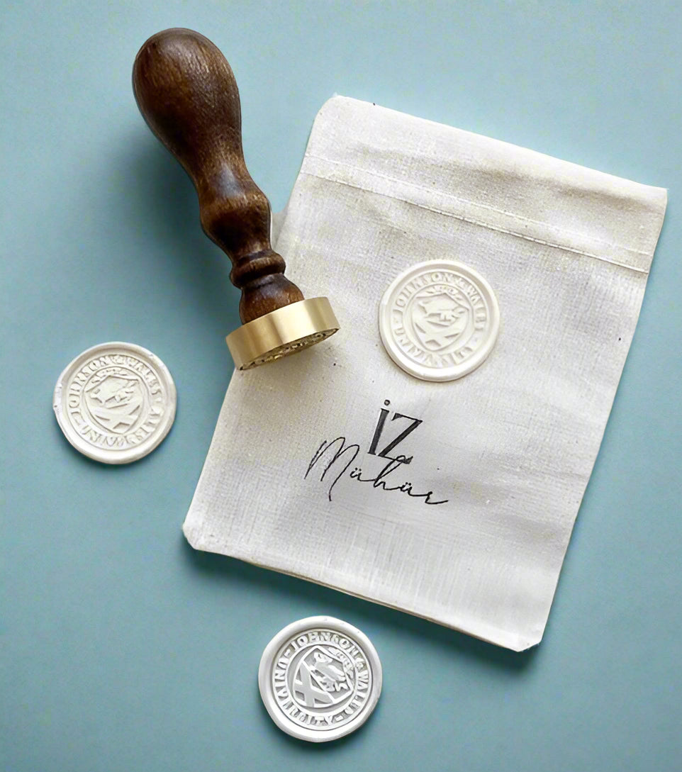 Personalisierter Siegelstempel für Wachs